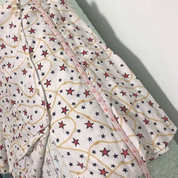 VINTAGE STARLET inc STARS Rayon button up skirt S - Picture 10 of 11